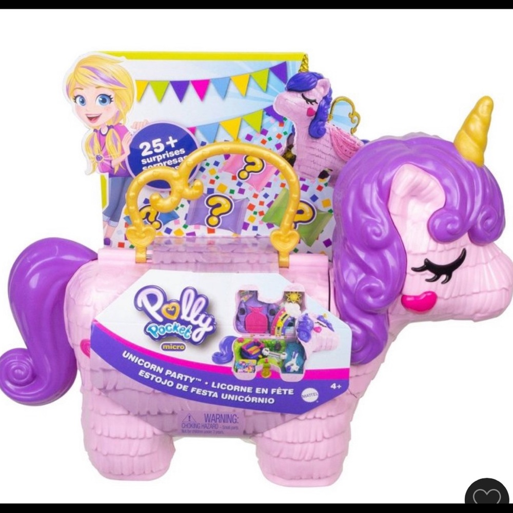 Polly Pocket Unicorn Party Large Compact Playset